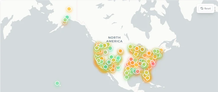 Portfolio locations across North America